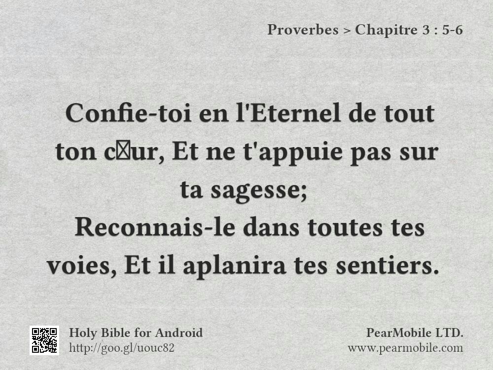 Proverbes, Chapitre 3:5-6